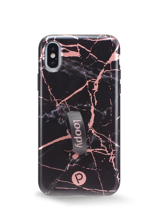 Black Rose Marble Metallic